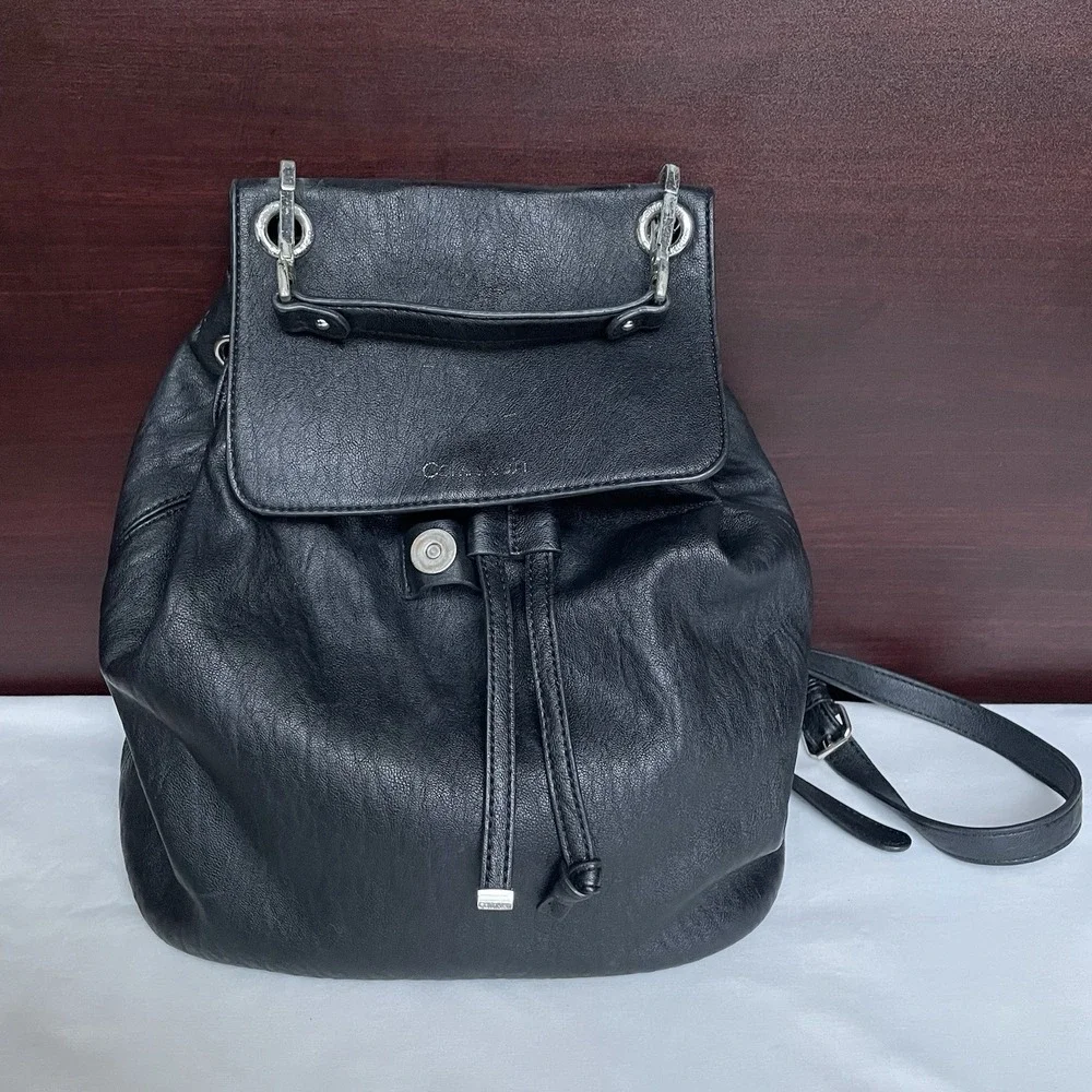 Calvin Klein Cute Black Backpack Women Top‎ Handle shoulder Bag